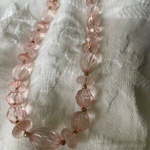 Elegant Pink Beaded Necklace